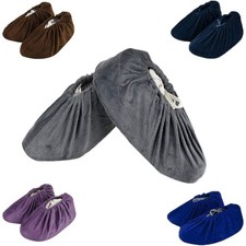 5-Pair Reusable Shoe Covers, Non-Slip, Washable and 30 10 cm, A-5 Colors