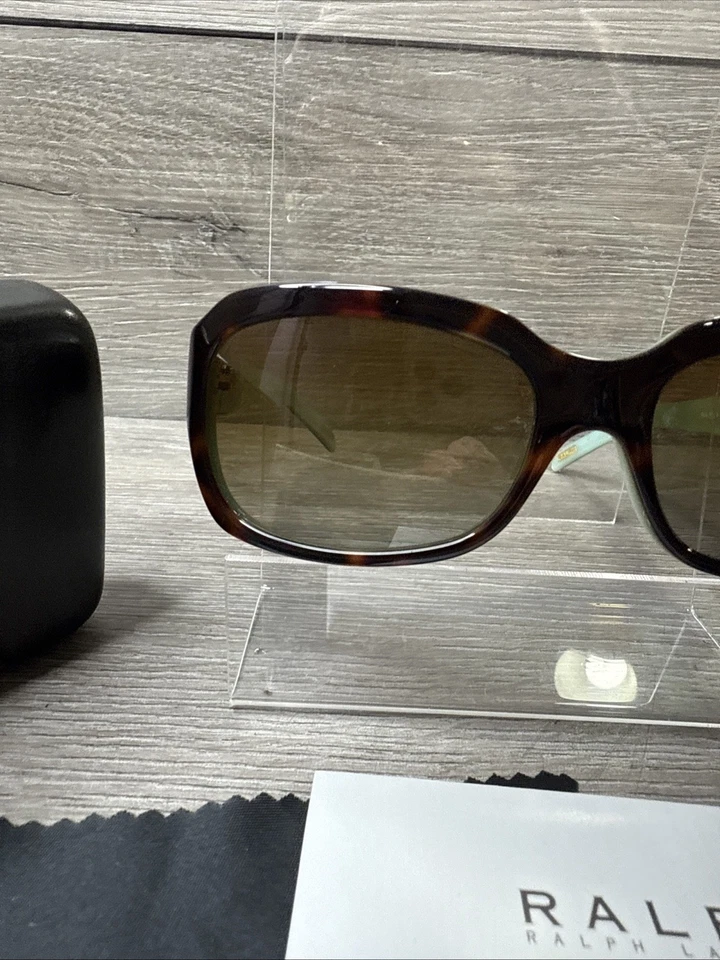 Gafas de sol pulidas Ralph by Ralph Lauren RA5049 para mujer tortuga/verde Foto 2 de 4