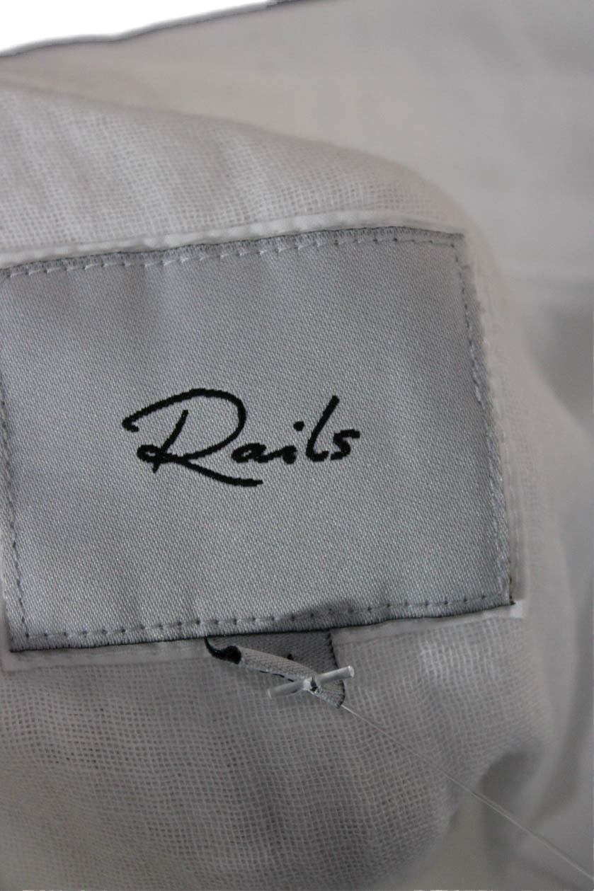 Rails Womens Basic Collared Button-Up Long Sleeve… - image 7