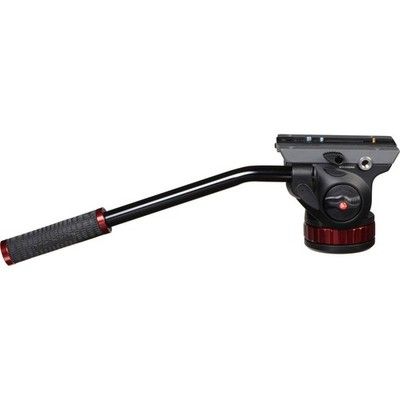 Manfrotto 502 Pro Video Head with 504PLONG Long Quick Release Mounting Plate and
