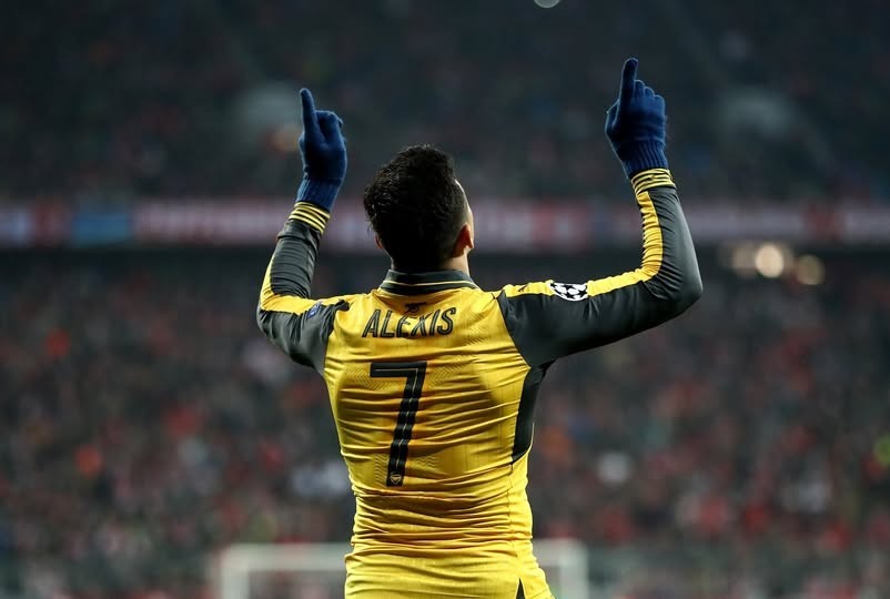 ALEXIS SANCHEZ #7 MEN'S FC ARSENAL 2016/2017 SOCCER FOOTBALL SHIRT