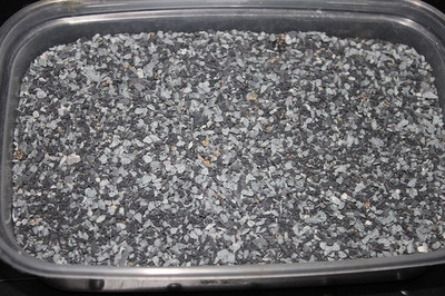 Mittelgrauer Schiefer Schotter Modelleisenbahn Landschaft Material ca. 580g