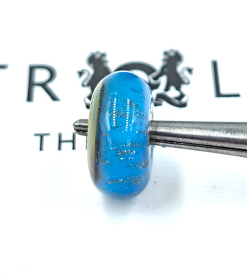 Echte Trollbeads Strand Glas Bead Sterlingsilber ZURÜCKGENOMMEN
