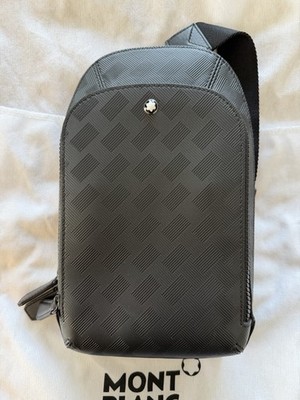 Montblanc Black Extreme 3.0 Leather Sling Bag 129971 | eBay