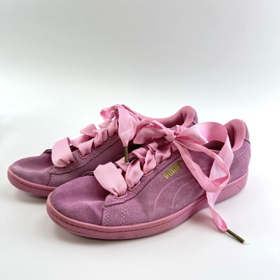 Puma Vikky Ribbon Sneaker Damen | Velours Rosa | EUR 40 | Schleife Retro