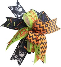 Halloween Wreath Bow for Door Decor