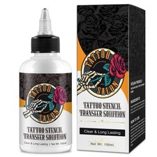 150ml Tattoo Stencil Transfer Gel Solution, Professional 1 Pack, black
