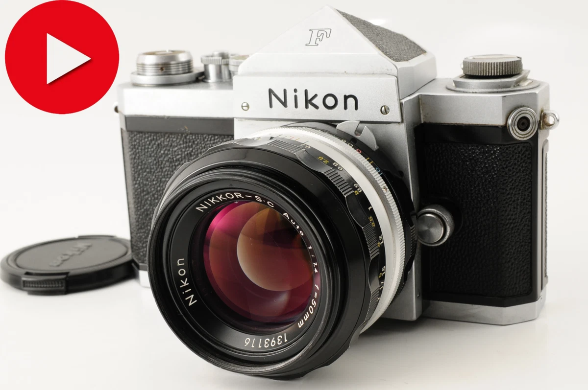 Nikon F Eyelevel (argentique) + Nikkor-S – Testé, Prêt à Shooter