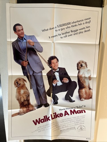 "WALK LIKE A MAN" Howie Mandel Cloris Leachman 27x41 Original Movie Poster