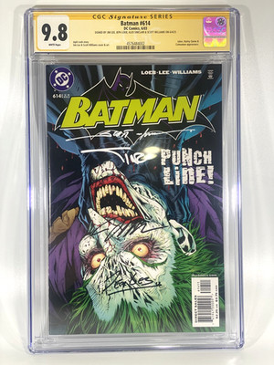 BATMAN #614 CGC 9.8 -4 x Signed by Jim Lee, Scott Williams, Jeph Loeb, Sinclair