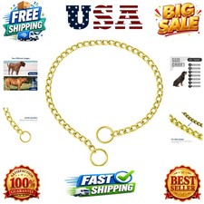 Dog Choke Collar, Slip Chain, Adjustable Martingale Pinch Training Collar, St...
