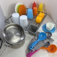 Melissa Doug Wash and Dry Rack And Cookware Replacement Pieces Set and other