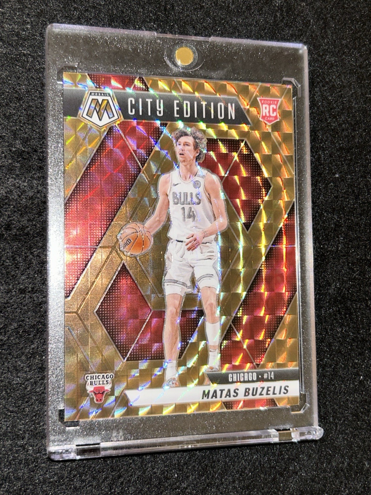 2024-25 Panini Mosaic - City Edition Matas Buzelis #273 Bronze Mosaic Prizm /75
