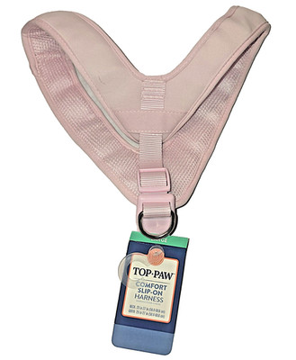 Top Paw Dog Harness Large Comfort Slip On Pink Adjustable Soft Pet Harness NWT