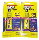 2x Super Glue FIX ALL ADHESIVE TUBE ~ FRESH ~ 5/8 FL OZ RETAIL PACK ~ USA MADE!