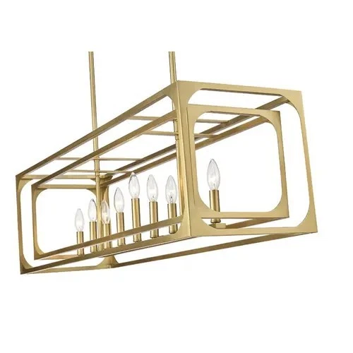 Z-Lite Easton Lámpara Lineal 9 Luces - 120V - Latón Frotado 3038-9L-RB E12 NUEVO Foto 2 de 4