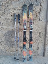SKI COURT DEBUTANT ADULTE WEDZE 145cm + BATON SHORT BEGINNER ADULT STICKS