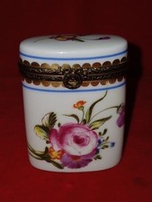 Limoges Porzellan Schmuckdose, Handbemalt