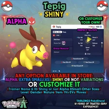Pokemon Legends ZA 🐉 Tepig - SHINY/NON/ALPHAS/XS/BUNDLES ✨ OR CUSTOM ✨