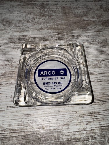 ARCO Truflame LP Gas Ashtray Jenks Gas Inc Wild Rose Wisconsin Wi Wis
