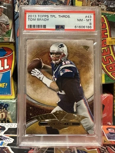 2013 Topps Triple Threads 43 Tom Brady PSA 8 NM-MT