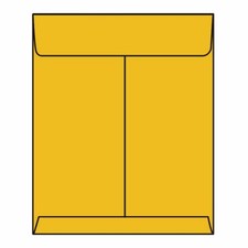 Open End Catalog Envelopes, 9-1/2" x 12-1/2", 24 , Tan / Brown Kraft, Center