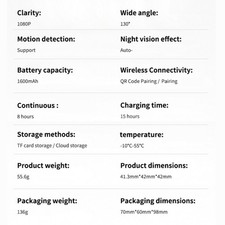 1080P Webcam Advanced Night View Camera and 120 Degree Wide Lens for Video