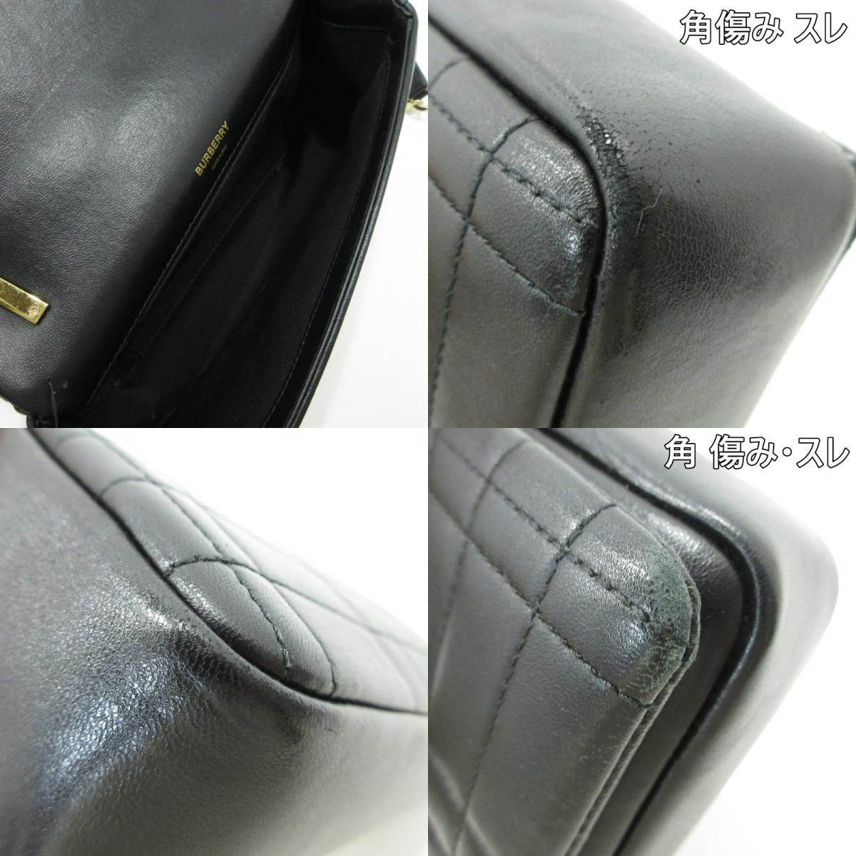 Burberry Lola TB Monogram Shoulder Bag Black Leather image 9
