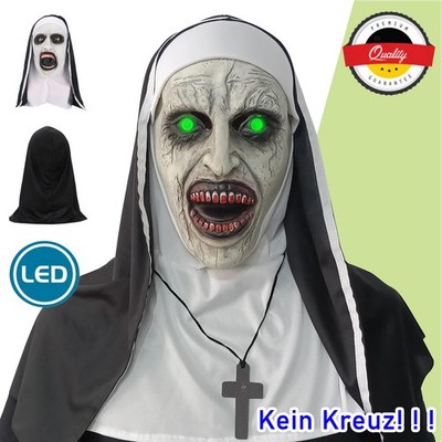 The Nun Horrormaske Halloween Partykracher, Gruselige Maske Latexmaske Cosplay
