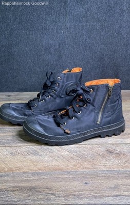 Palladium Pampa Hi Zip MA-1 Black Boots Men's Size 10.5
