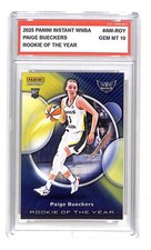 Paige Bueckers 2025 Panini Instant WNBA #AW-ROY RC Graded Gem Mint 10