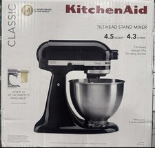 KitchenAid Classic Series 4.5-Quart Tilt-Head Stand Mixer, Onyx Black, K45SSOB