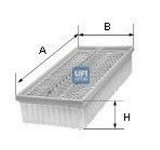 UFI 30.498.00 Filtre à air pour JEEP COMPASS (MK49)