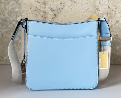Michael Kors Jet Set Travel SM Shoulder Crossbody Bag MK Light Sky
