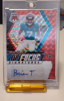 2024 Panini Mosaic - In Focus Signatures Brian Thomas Jr. #IF-BTJ Red Prizm /199