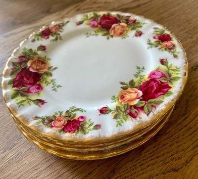 6x Royal Albert Old Country Roses 16 cm /6,25'' Beilagen Teeteller