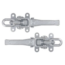 2x Exzenterverschluss 6043 verstellbar 250-285mm Stahl verzinkt zum Anschrauben