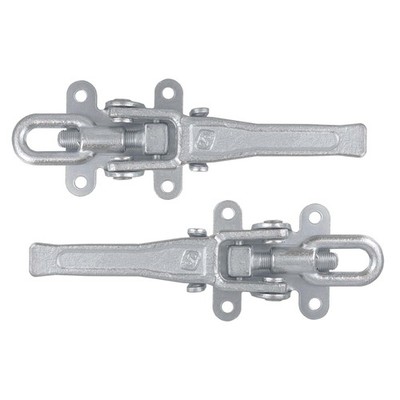 2x Exzenterverschluss 6043 verstellbar 250-285mm Stahl verzinkt zum Anschrauben