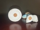 Vintage Ceramic Boy & Girl Figural Salt & Pepper Shakers Set, Cork Stoppers, 2pc — photo 3