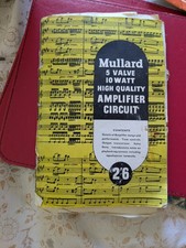 Mullard 5-10 5 Valve , 10 Watt Valve amplifiier Original assemby Manual