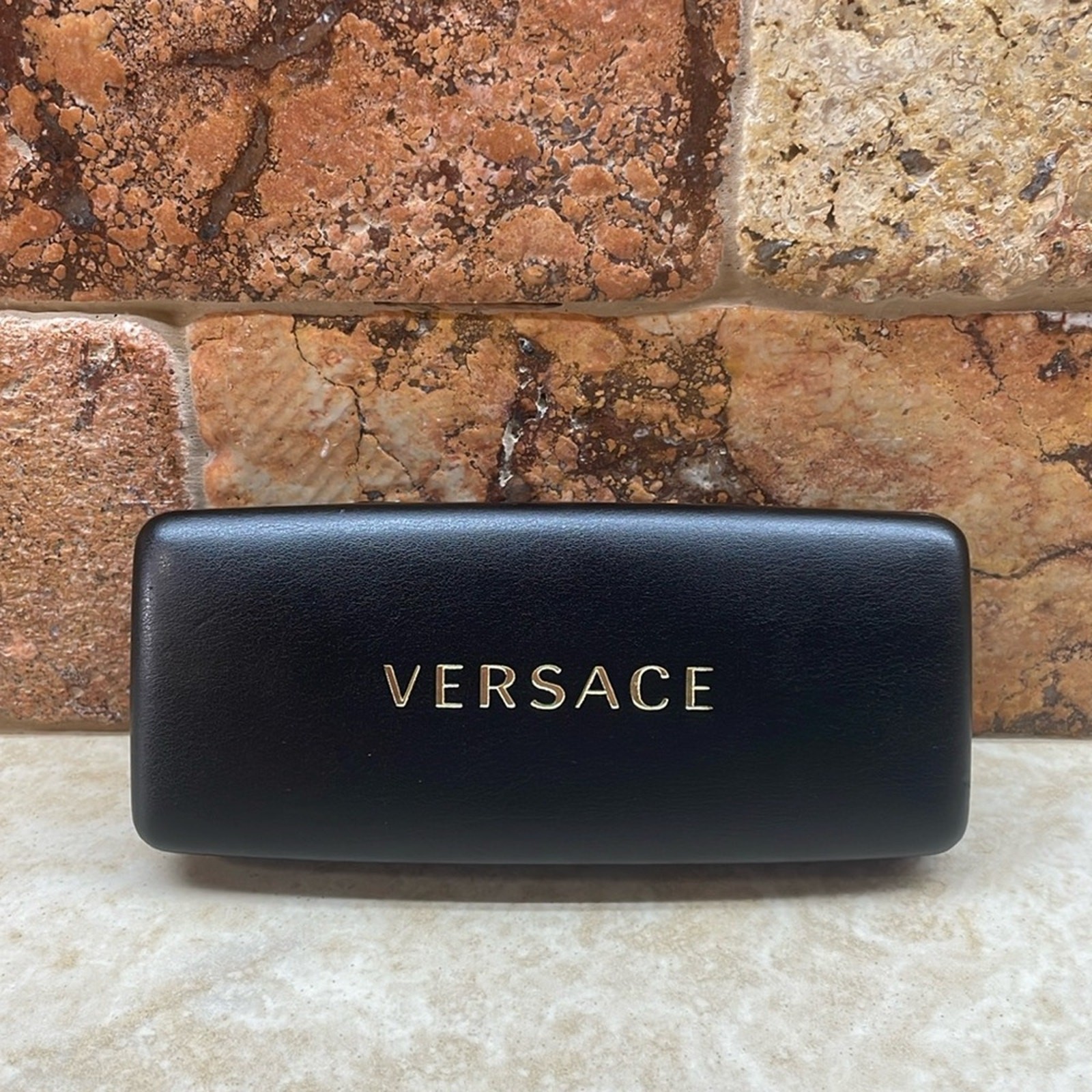 Versace Case Hard Shell Sunglasses Eyeglasses Bla… - image 2