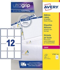 Image of Avery L7164 Address Labels - Laser  63.5 x 72.0 mm - 12 per sheet