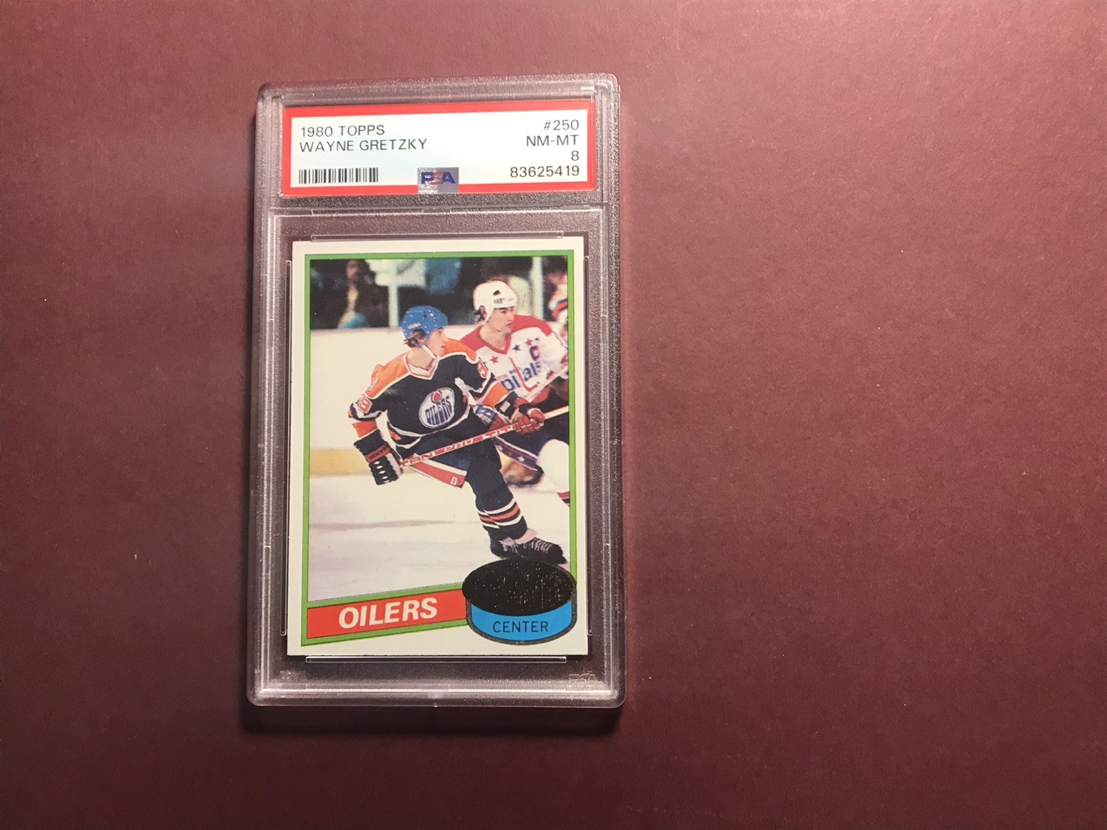 1980 TOPPS #250 WAYNE GRETZKY PSA 8