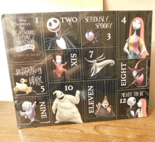 Tim Burton's The Nightmare Before Christmas 12 Days Of Christmas Socks