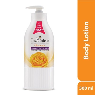 Enchanteur Charming Perfumed Body Lotion with Aloe Vera & Olive Butter for Satin