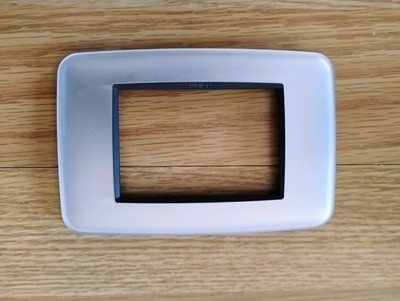VIMAR EIKON SWITCH COVER PLATE 20683.81 ARGENTO MIRROR 3 MODULE SILVER