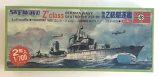 SkyWave #SW-500 14 in Series German Navy Destroyer Ju52 He111  1:700 Model MIOB