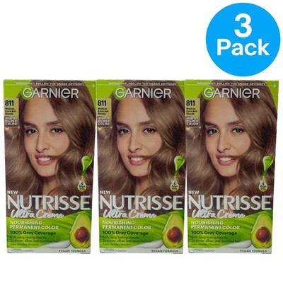 Garnier Nutrisse Ultra Creme Nourishing Permanent Hair Color 811 Medium Extra