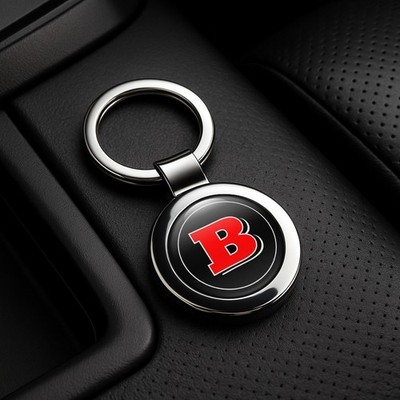 Brabus Metall-Schlüsselanhänger | Auto-Logo Schlüsselring | Autozubehör