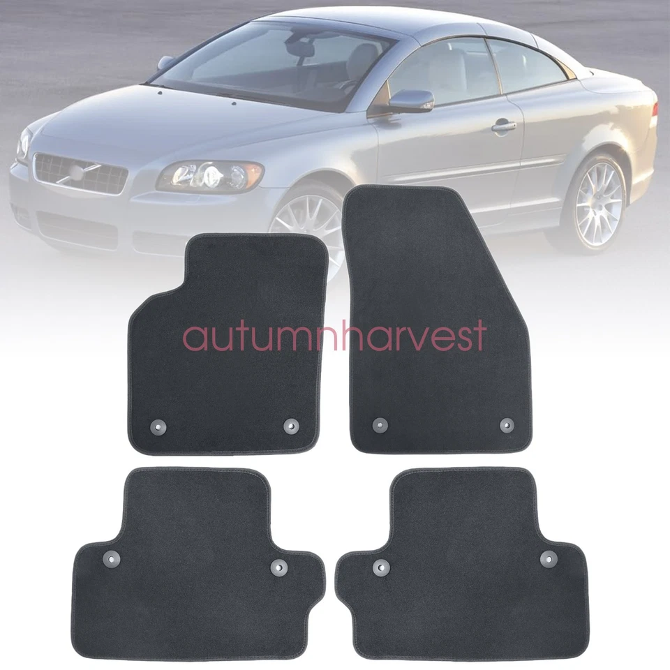 4 piezas alfombrillas de terciopelo de repuesto delanteras y traseras para Volvo C70 2006-2013 Foto 2 de 4